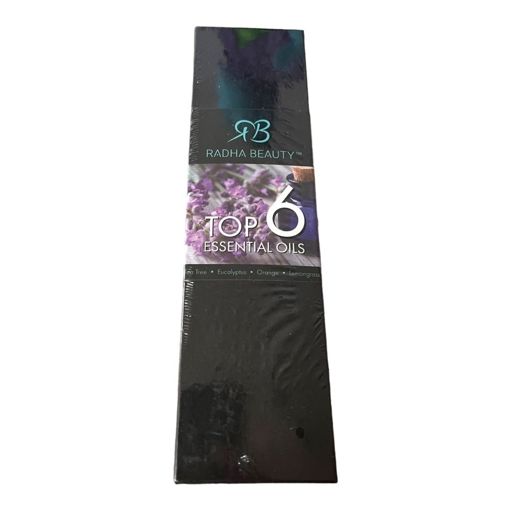 RADHA BEAUTY Top 6 Essential Oils, NIB, 100% Pure